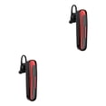 thumbnail image 3 of Sidaley Auricular compatible con Bluetooth Inalámbrico Auriculares con gancho para la oreja con cancelación de ruido A prueba de sudor negro rojo 2piezas, 3 of 6