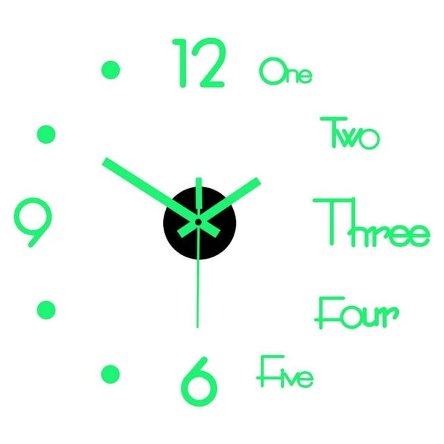 Reloj de pared decorativo Inteprter 3D Luminoso 40cm