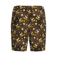 thumbnail image 5 of Gaeub Flying Furry Honey Bees Printed Men's Short Pajama Pants, Lightweight Lounge & Sleep Bottoms Keep You Cool - Small, 5 of 9