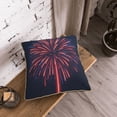 thumbnail image 5 of KLL Fireworks3 Decorative Throw Pillow Covers Velvet Soft for Couch Sofa Bedroom Living Room Outdoor (No pillow core)- 18"x18", 5 of 5