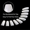 thumbnail image 6 of Natural Coffin Fake Nails - 500pcs Ballerina Acrylic Nails Full Cover Ballet Shape Artificial False Nail Tips 10 Sizes, 6 of 8