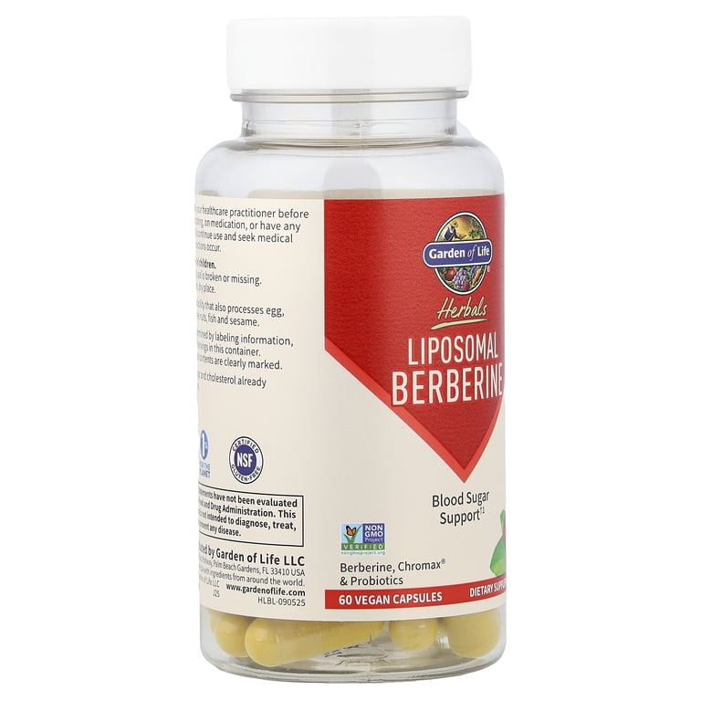 Garden of Life Liposomal Berberine with Chromium Picolinate