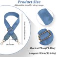 thumbnail image 1 of Becaristey Simple Bag Strap Replacement Exquisite Craft And High-end Texture No Loose Thread Shoulder Bag Strap Light Blue, 1 of 6