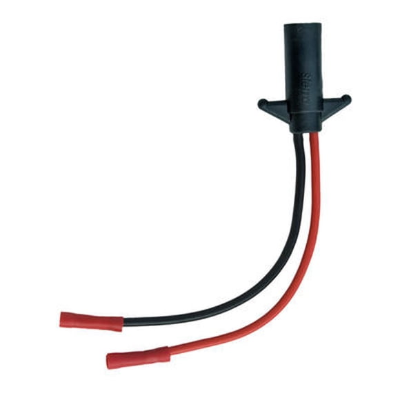 Sierra Réceptacle de Puissance Moteur de Pêche à la Traîne Marin WH10600-1 Marine Series; pour Utilisation avec Prise Moteur de Pêche à la Traîne Côté Bateau; 12 Volts; avec Fils de 6 Pouces 8 Gauge avec Connecteurs Butt; V-Grain