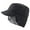 Black, variant on Holzlrgus Mens Winter Hat with Brim Warm Earflaps Hat Faux Fur Baseball Cap