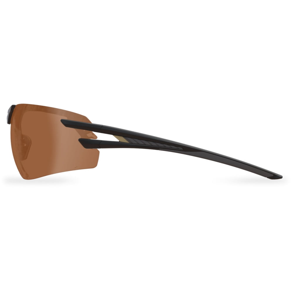Salita, Safety Glasses, Anti-Fog, Amber Lens, Black Frame, Half-Frame, Polarized