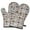 Cute Pitbull Terriers, variant on Cute Oven Mitts,German Shepherd Dog and Footprint Oven Mitt 2-Pack Set,Kitchen Gloves for Oven,Heat Resistant Oven Mitts 7.7"x12"