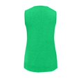 thumbnail image 5 of Yuanlong Womens T-Shirts V Neck Solid Color Sleeveless Top Soft Breathable Loose Casual Daily Minimal Summer Basic Tee Top, 5 of 5