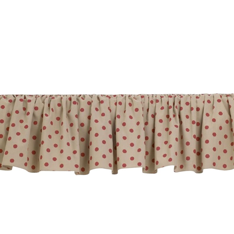 1 PIECE MICROFIBER SOLID BED RUFFLE SKIRT 14 INCH DROP SIZE CAL KING ORANGE