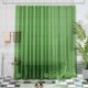 thumbnail image 1 of Cortina de ducha AmazerBath Premium EVA transparente de color verde pino, 1 of 8
