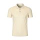 thumbnail image 3 of Blusa y camisa de manga corta con cuello vuelto para hombre, blusa informal de verano con solapa y botones de color liso a la moda para hombre, 3 of 4