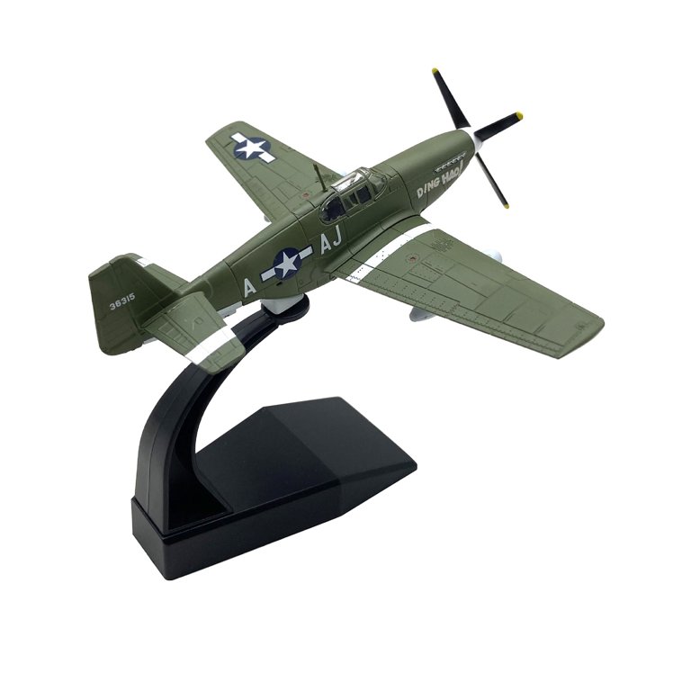 1/72 Military WW2 P-51B Mustang Fighter Attack Plane Model