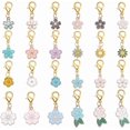 thumbnail image 6 of Colorful 10Pcs 5 Styles Locking Stitch Marker Moth Butterfly Stitch Markers Alloy Enamel Crochet Stitch Marker Charms Leverback Clasp Knitting Marker for DIY Keychain Jewelry Weaving Sewing, 6 of 9