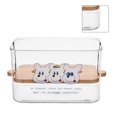 thumbnail image 2 of Napkin Storage Box,Tissue Holder with Wood Transparent Tissue Holder Tissue Holder Rugged and Tough, 2 of 12