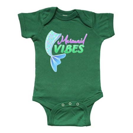 

Inktastic Mermaid Vibes- mermaid tail Gift Baby Girl Bodysuit