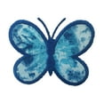 thumbnail image 2 of Lily Camouflage Crack Print Fabric Iron on Butterfly in Blue Pink Purple Green, 2 of 7