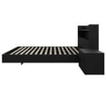 thumbnail image 3 of Nexera Harper 3-Piece Floating Platform Bedroom Set, Black, Double, 3 of 8