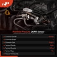 thumbnail image 2 of A-Premium Manifold Pressure (MAP) Sensor [3 Pins] Compatible with Dodge Charger, Challenger, 2015 2016 2017, 6.2L, 2 of 6