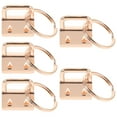 thumbnail image 1 of Miangastore Oval Ribbon End Clamp Golden Metal 5Pcs 0.9x0.8x0.6in, 1 of 9