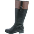 thumbnail image 2 of Soda Womens Visa Two Tone Harness Riding Boots, 2 of 7