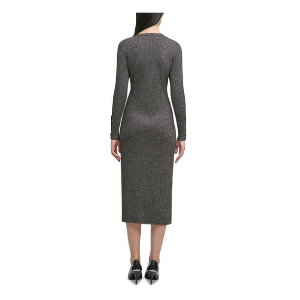 V-Neck Midi Dress  Calvin Klein® Canada