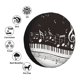 thumbnail image 4 of Balery Piano Keys With Musical Notes Cubiertas para Neumáticos - Protector Resistente para Neumáticos de Camioneta, SUV, Remolque, Camper y RV-17 inch, 4 of 6