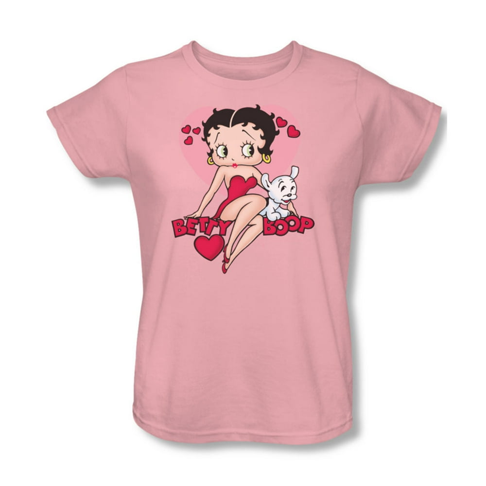 Betty Boop - Betty Boop - Sweetheart Womens T-Shirt In Pink - Walmart ...