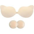 thumbnail image 3 of Sticky Bra Push Up Adhesive Bras Invisible Silicone Strapless Bra for Women with Nipple Covers, 3 of 7