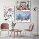thumbnail image 4 of Muñecos de nieve navideños de cuadro sobre lienzo para pared de temporada para decoración del hogar, imágenes de renos, carteles nórdicos, bailarina cantora, 4 of 4