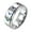 Silver, variant on Unisex Rotatable Anxiety Gay Pride Ring for Couples Wedding Engagement Band Jewelry Silver Size 10