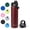Burgundy, variant on ThermoProof Insulated Stainless Steel Water Bottle 22oz, Leakproof Spout & Chug Lid, Keeps Cold 24H Hot 12H, Reusable Wide Mouth Bottle