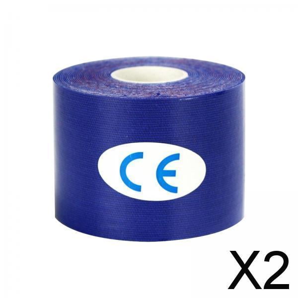 2x Cinta Atlética para Deportes, Sin Residuos Pegajosos, Entrenamiento Deportivo, Fácil de Rasgar, Cinta para Tobillo Y Muñeca, Envoltura para Hombros 2 piezas