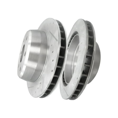 Rear Drilled Slotted Disc Brake Rotors For 2000-2006 Chevrolet Tahoe