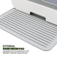thumbnail image 3 of Covered Cat Litter Box with Mat and Litter Scoop, Covered Hooded Cat Box for Up to 10 Lbs Cats, Drawer Type Easy Clean Cat Toilet, 17" L x 14.5" W x 17.5" H, 3 of 5