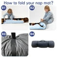 thumbnail image 5 of KAINSY Custom Name Toddler Nap Mat for Preschool , Personalized Halloween Pumpkin Design Nap Mat for Kindergarten Boys Girls, Sleeping Bag with Pillow Blanket - for Daycare, Travel, and Camping, 5 of 8