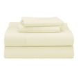 thumbnail image 4 of The Great American Store Hotel Collection Queen Size Un-Attached Waterbed Sheets With 21 Inch Deep Pocket Solid Ivory - 1800 Series Microfiber - Wrinkle & Fade Resistant Bed Sheets For Waterbed, 4 of 5