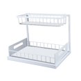 thumbnail image 4 of 2 Tiers Under Sink Organizer, Easy Assembly, Space Saving, Pull Out Sliding Drawer, Kitchen Cabinet Organizer For Efficient Storage, 4 of 8