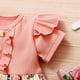 thumbnail image 5 of Vestido Para Niñas, Ropa Para Niñas Pequeñas, Manga Corta, Volantes, Estampado Floral, Vestido De Princesa Rosa Odeerbi  LM103-1128, 5 of 8
