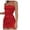 Red, variant on HBYJLZYG Women's Sleeveless Spaghetti Strap Wrap Dresses Square Neck Ruched Bodycon Party Midi Cami Dresses 2024