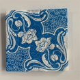 thumbnail image 1 of vintage napkins paper elegant tissue blue pattern decoupage wedding servilletas birthday party Christmas decor handkerchief 20, 1 of 4