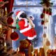 thumbnail image 5 of Bonita cadena de cuentas para escalar muñecos musicales de Papá Noel divertidos accesorios eléctricos para fiestas decoración del hogar JShteea libre de BPA, 5 of 9