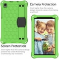 thumbnail image 4 of Dteck Case for Samsung Galaxy Tab A7 Lite 8.7 inch 2021 Model SM-T220 T225, Heavy Duty Shockproof Kickstand Case with Removable Shoulder Strap/Flexible Handle Strap,Green/Black, 4 of 7