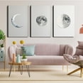 thumbnail image 2 of Canvas Poster Children's Room Wall Painting Set Watercolor Animal Theme Giraffe Bear Elephant Illustration Dream Sky Baby Room Decoration Three-piece Set Artwork Baby Space, 2 of 6