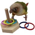 thumbnail image 3 of Little Bird Desktop Toy Color Circle Toy Set Educational Game Activity Cage Foot Toy $ Parrot Interactive Toy Hexagonal Ferrule Training, 3 of 4
