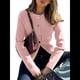 thumbnail image 3 of Suéter Tipo Cárdigan de Punto con Botones, Larga y Cuello Redondo para Mujer Rosa XL, 3 of 7
