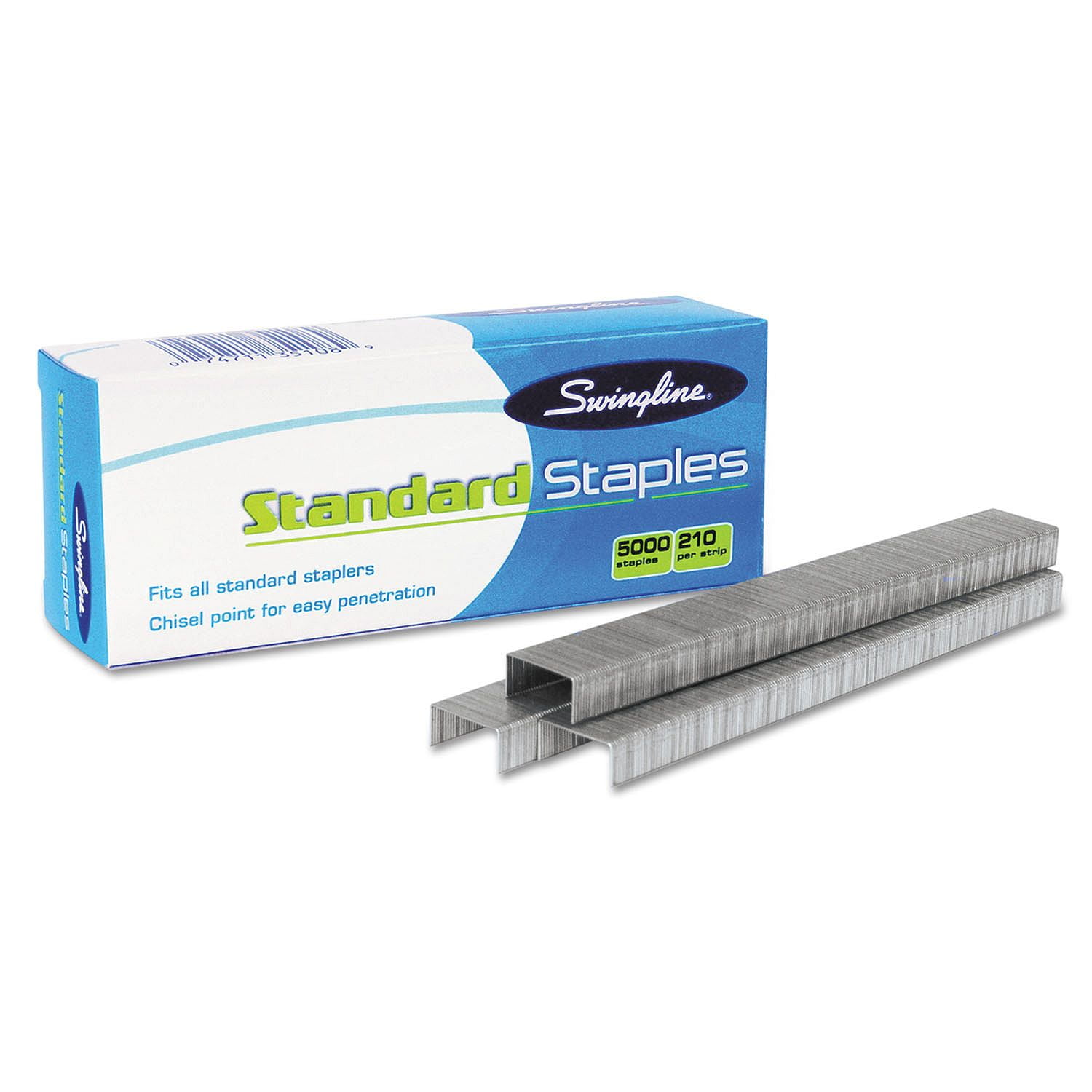 Swingline - S.F. 1 Standard Economy Chisel Point 210 Full-Strip Staples - 5000/Box - (Pack of 5)
