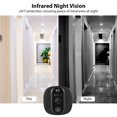 thumbnail image 4 of Smart Doorbell Camera 2.4GHz WiFi Peephole Camera 4.3-inch IPS Display APP Wireless Night PIR Movement Detection Doorbell Camera for Home Built-in Battery Rechargeable Peephole Viewer Doorb, 4 of 7
