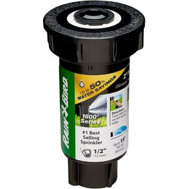 Rain Bird 1802FDSPRS Pressure Regulating Professional PRS pop-up Sprinkler, Black