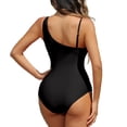 thumbnail image 2 of WILLBEST Trajes de Baño Dama Traje de Baño Deportivo Para Mujer Monokini Con Panel de Malla y Sujetador Incorporado Para Playa Piscina Traje de Baño de Verano, 2 of 7