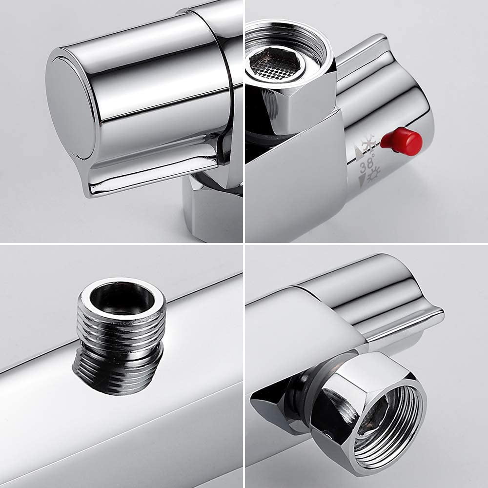 Noyau De Valve Thermostatique En Laiton Pour Mitigeur Douche - Réglable 20 à 48°C - Sécurité 38°C - Installation Facile